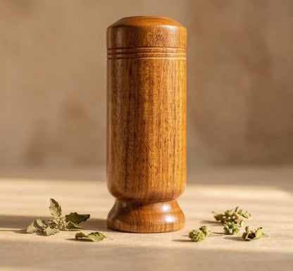 Vijaysar Wooden Tumbler Natural Ayurvedic Wooden Water Glass Handmade Cup - Urban Crafto