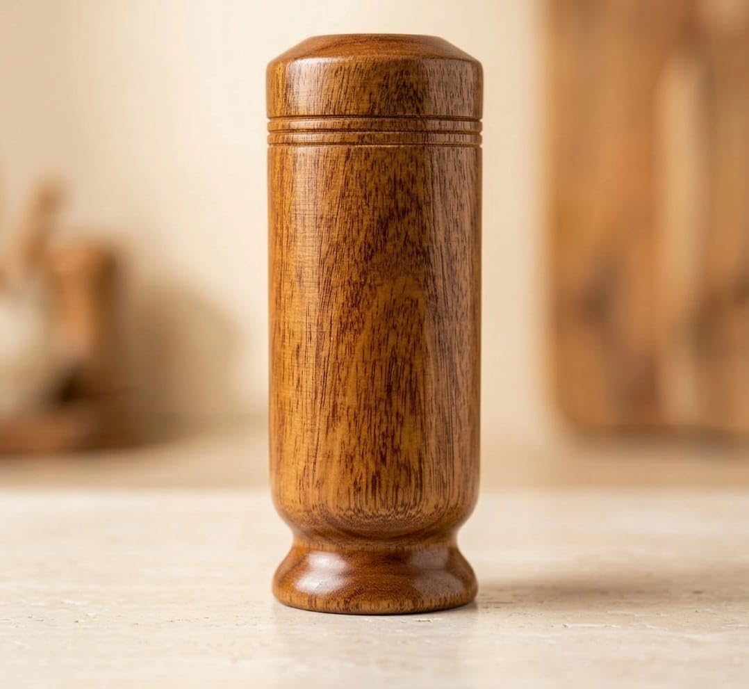 Vijaysar Wooden Tumbler Natural Ayurvedic Wooden Water Glass Handmade Cup - Urban Crafto