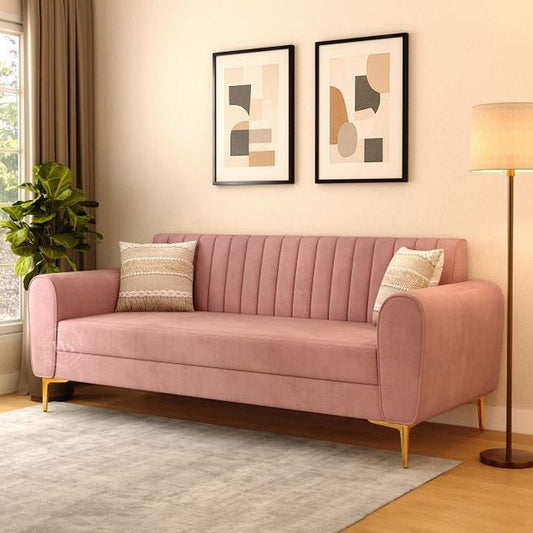 Nessy Modern 3 Seater Sofa For Living Room - Wooden bazar