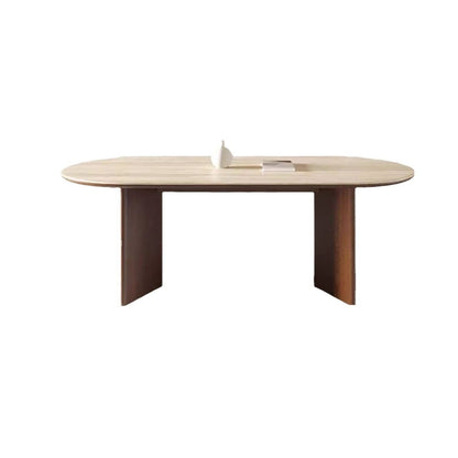 Hormox Modern Round Solid Wood 6 seater Dining Table Set - Urban Crafto
