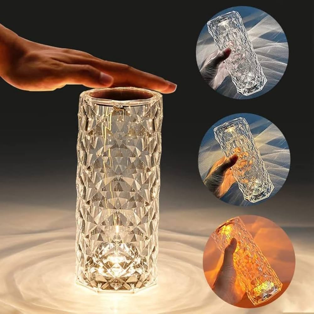 Diamond Crystal Touch Table Lamp