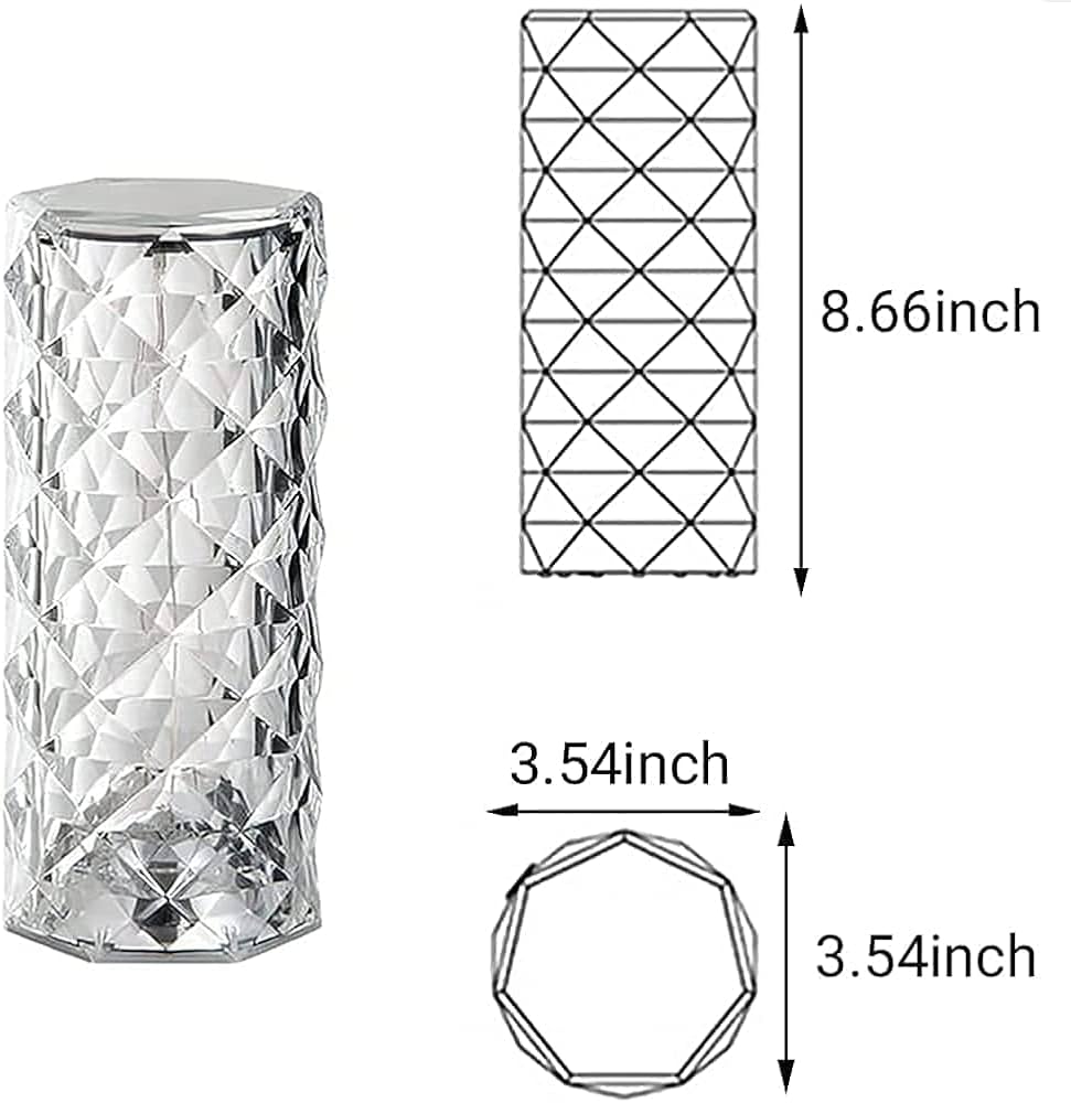 Diamond Crystal Touch Table Lamp
