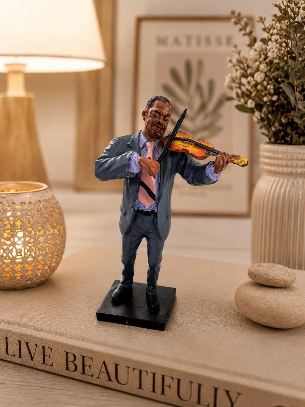 Maestro Violinist Resin Figurine