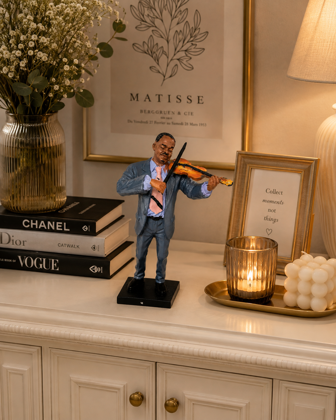 Maestro Violinist Resin Figurine