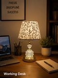 Crystal Glow Floral Table Lamp
