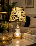 Crystal Glow Floral Table Lamp