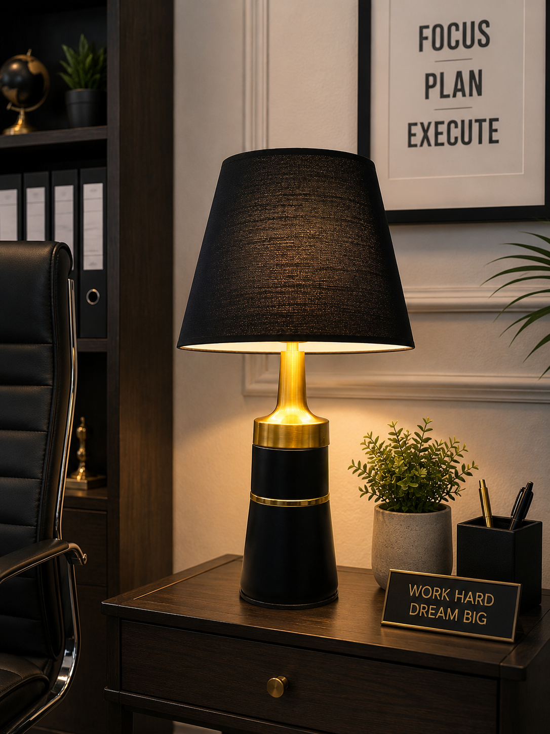 Luxe Noir Table Lamp
