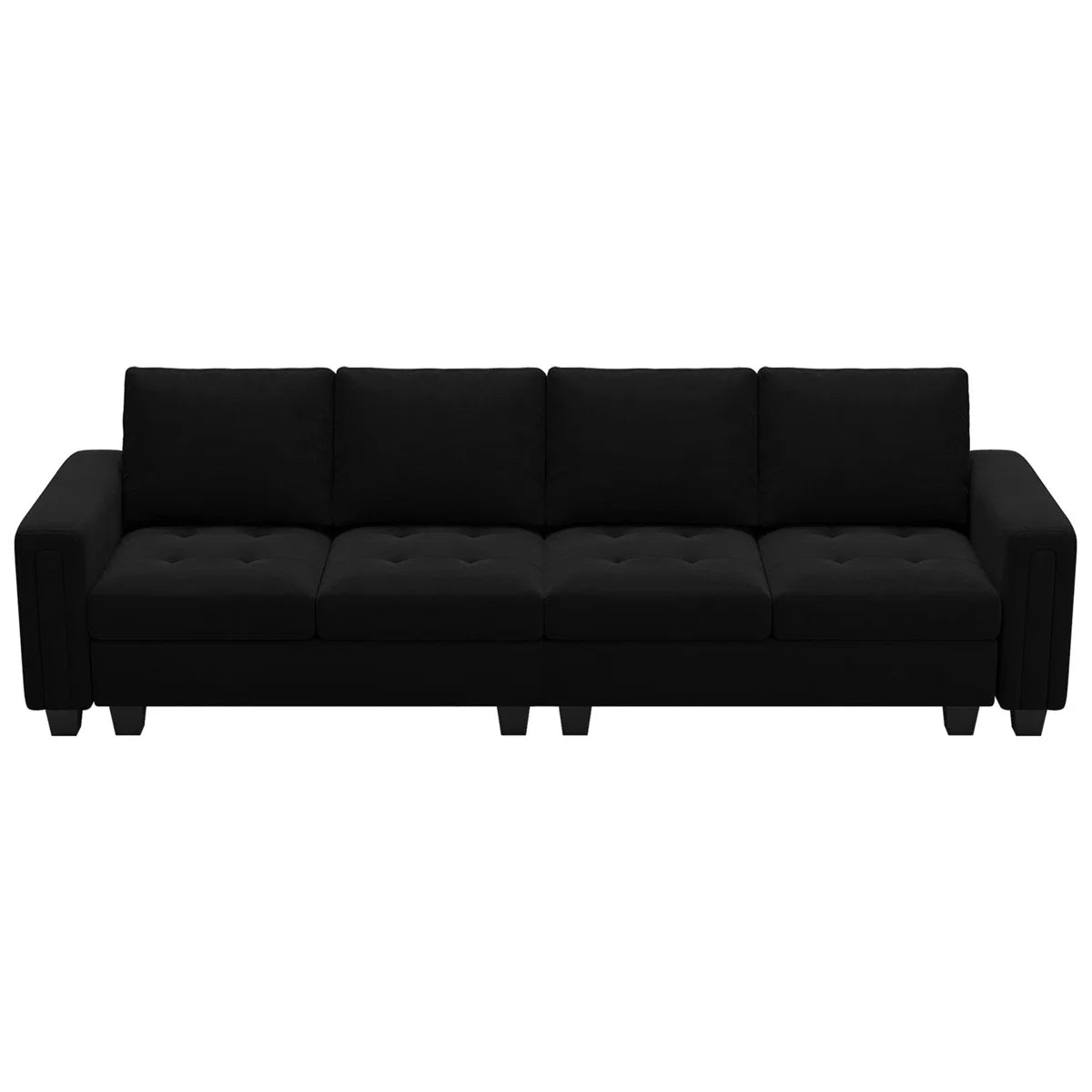 3 - Pieces Velvet 4-Seater Sectional Sofa Lounge Apartment Living room Couch