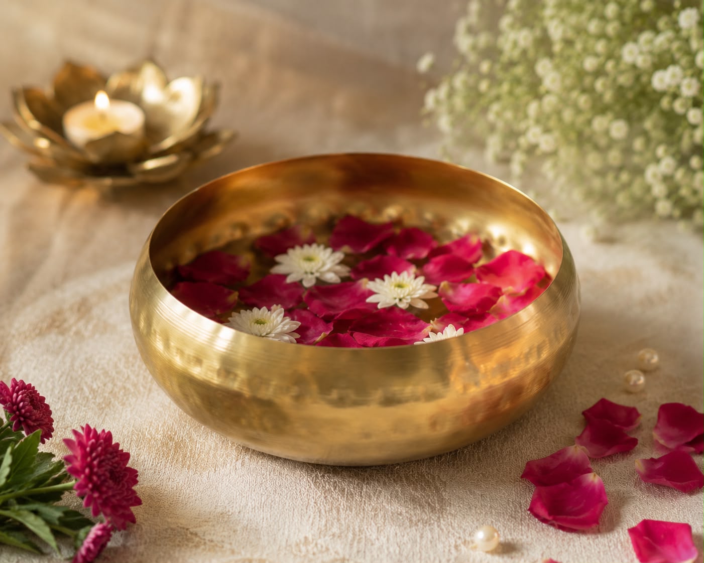 Classic Brass Finish Urli-small