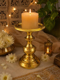 Brass Finish Candle Stand-small