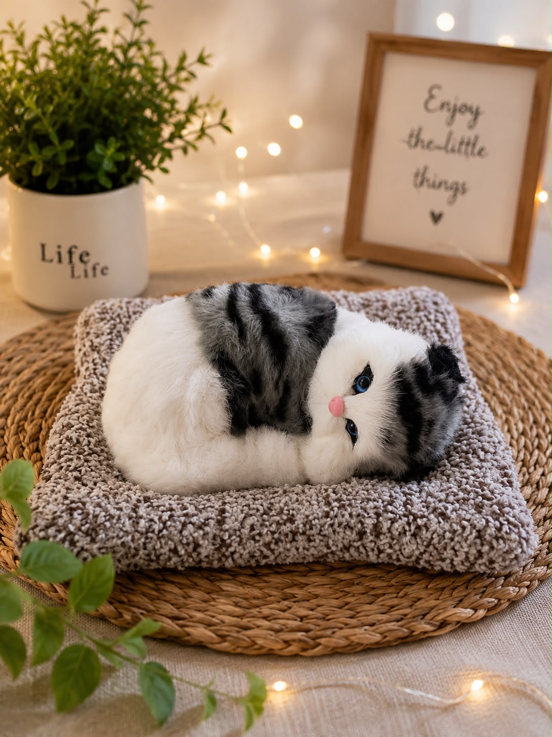 Sleeping Musically Cute Cat-Big
