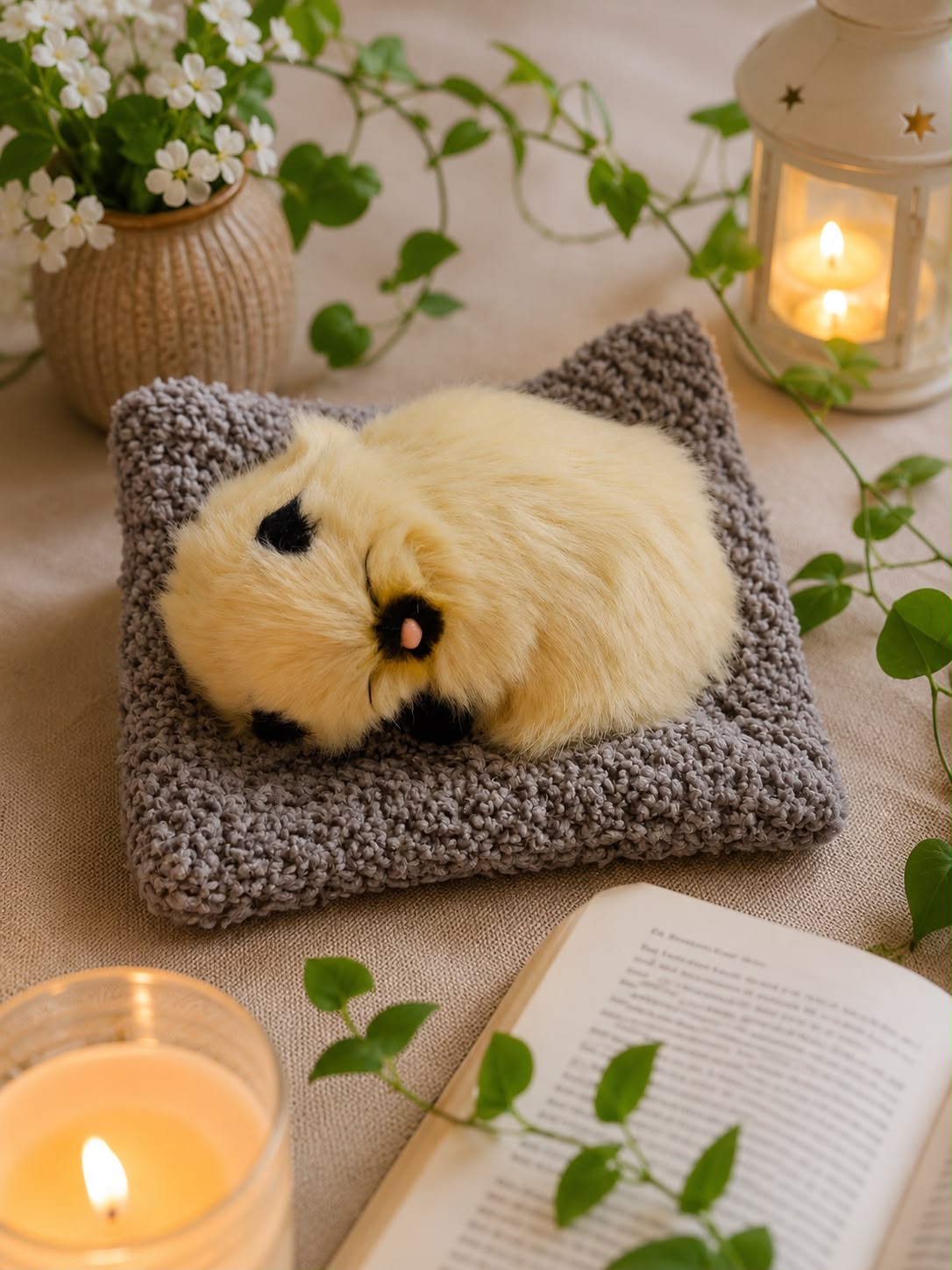 Sleeping Musically Cute Cat-Small