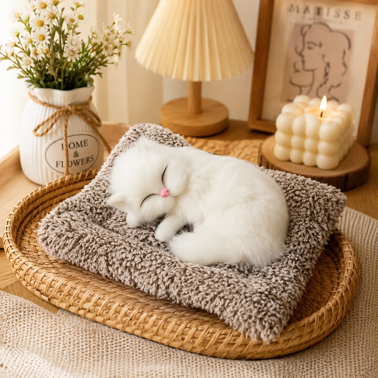 Sleeping Musically Cute Cat-Small
