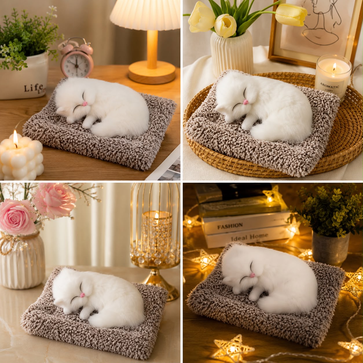 Sleeping Musically Cute Cat-Small