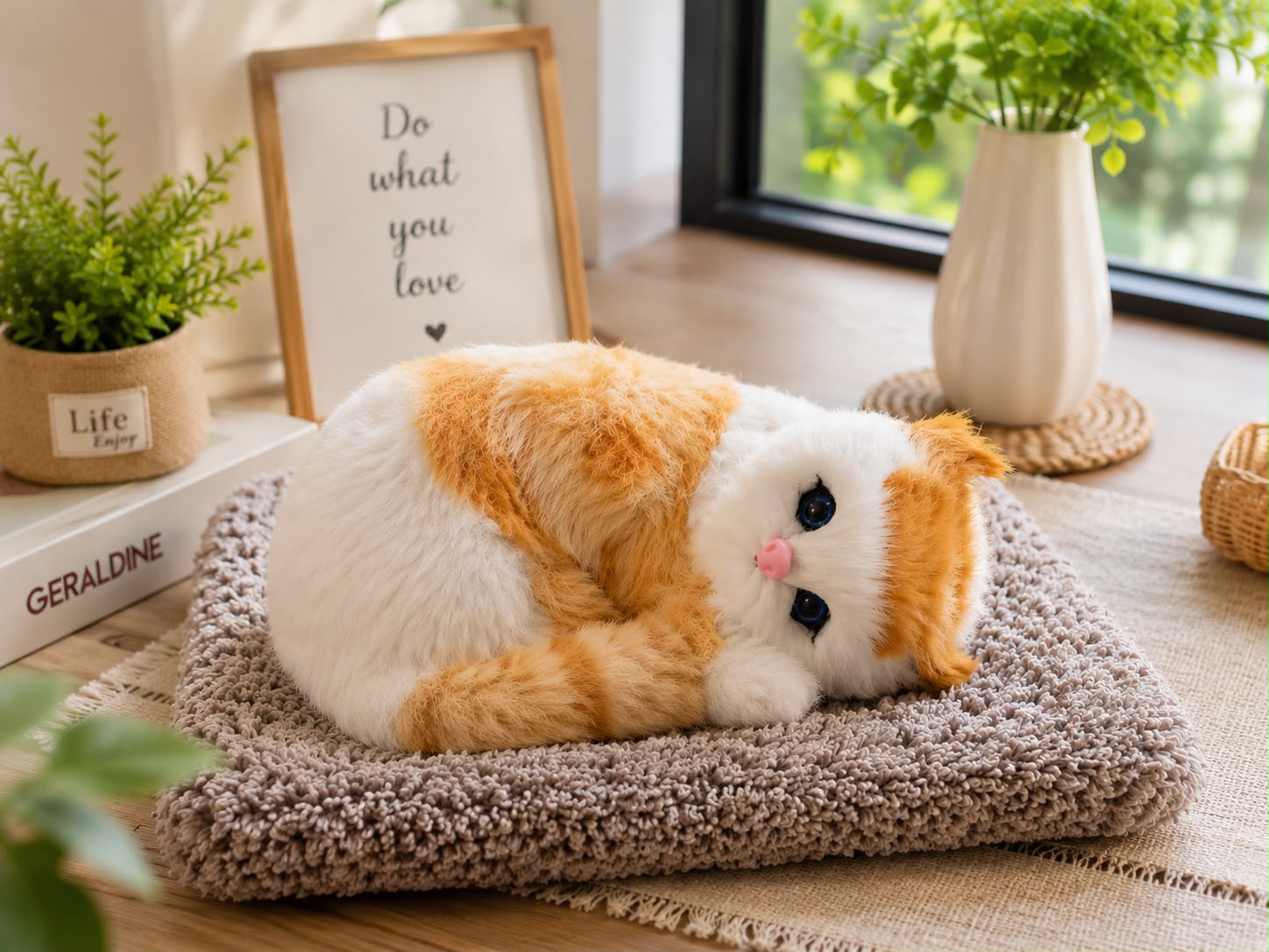 Sleeping Musically Cute Cat-Big