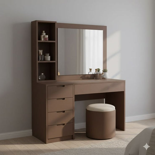 Looks Vanity Dressing Table with mirror & lights with 13 storage drawers