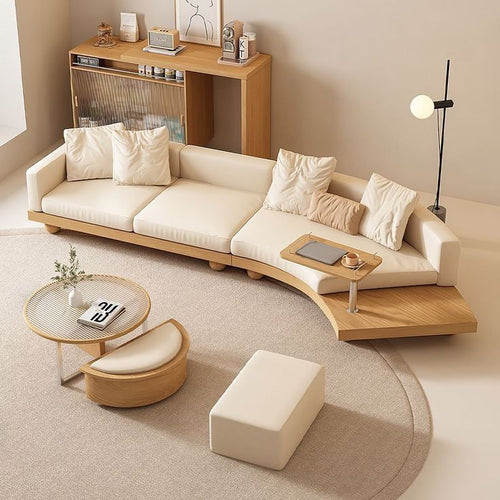 Nordic Light Luxury Wind Boucle Curved Creative Sofa Upholstered Luxury Sofa Set